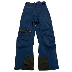 MARMOT Gore-Tex Snowboarding Pants Navy Blue Full Side Zip Knee Pads Women's Med